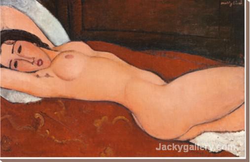 Reclining Nude II by Amedeo Modigliani paintings reproduction - Click Image to Close